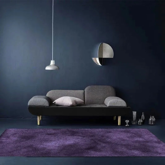 Premium Purple Minimalist Design Large Carpet Living Room
