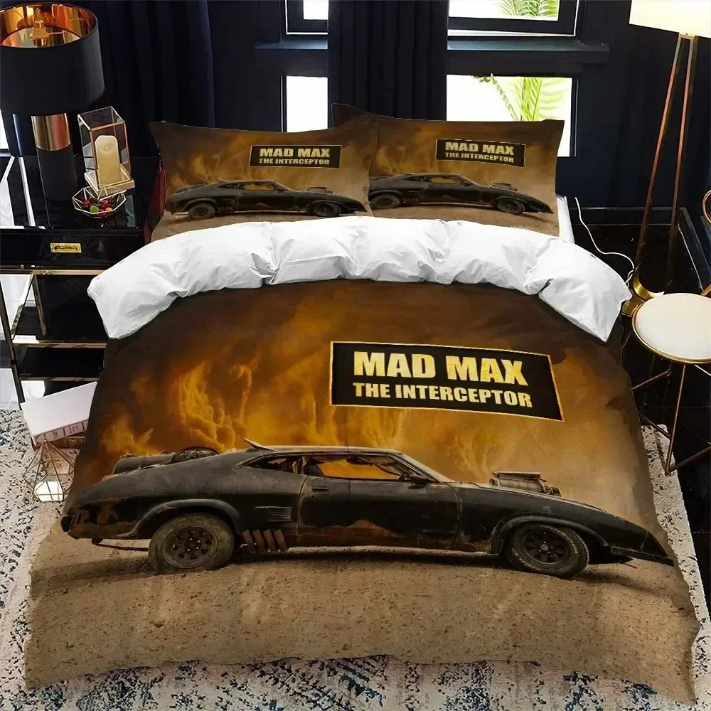 Luxury New 3D Print Sports Car Supercar Bedding Set