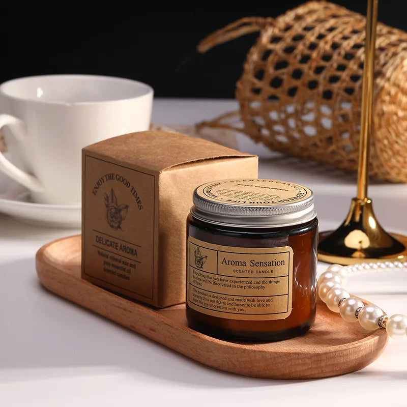 Smokeless Aromatic Scented Candle Handmade Soybean Wax Candles