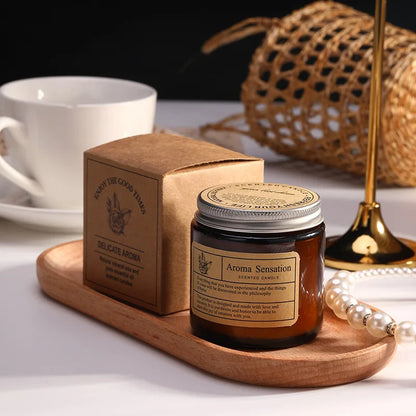 Smokeless Aromatic Scented Candle Handmade Soybean Wax Candles