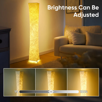 Soft Light Floor Lamp, 52" Simple Design Morden Slim Warm Light for Living Room Bedroom