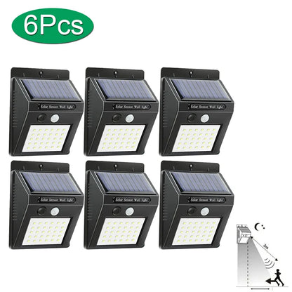 30 LED Solar Light PIR Motion Sensor Wall Light Outdoor Solar Lamp Waterproof