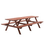 Large 12-Person Wooden Picnic Table Outdoor, Weatherproof w/ Umbrella Hole, Ideal for BBQ & Gatherings
