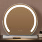 40cm Semicircle LED Makeup Mirror Smart Tabletop Vanity Cosmetic For Women Teens Dressing Table With Lights Christmas Gift