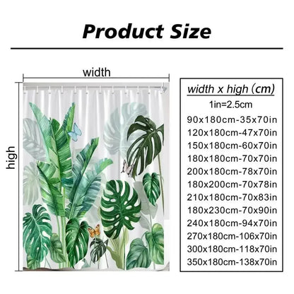 Striped Shower Curtain, Colorful White Modern Fashion