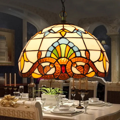 Nordic Tiffany chandelier Kitchen Dining room hallway handmade glass chandelier