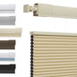 No Tools No Drill Top-Down Bottom Up Honeycomb Blinds for Windows, 1" Cell Fabric Cordless