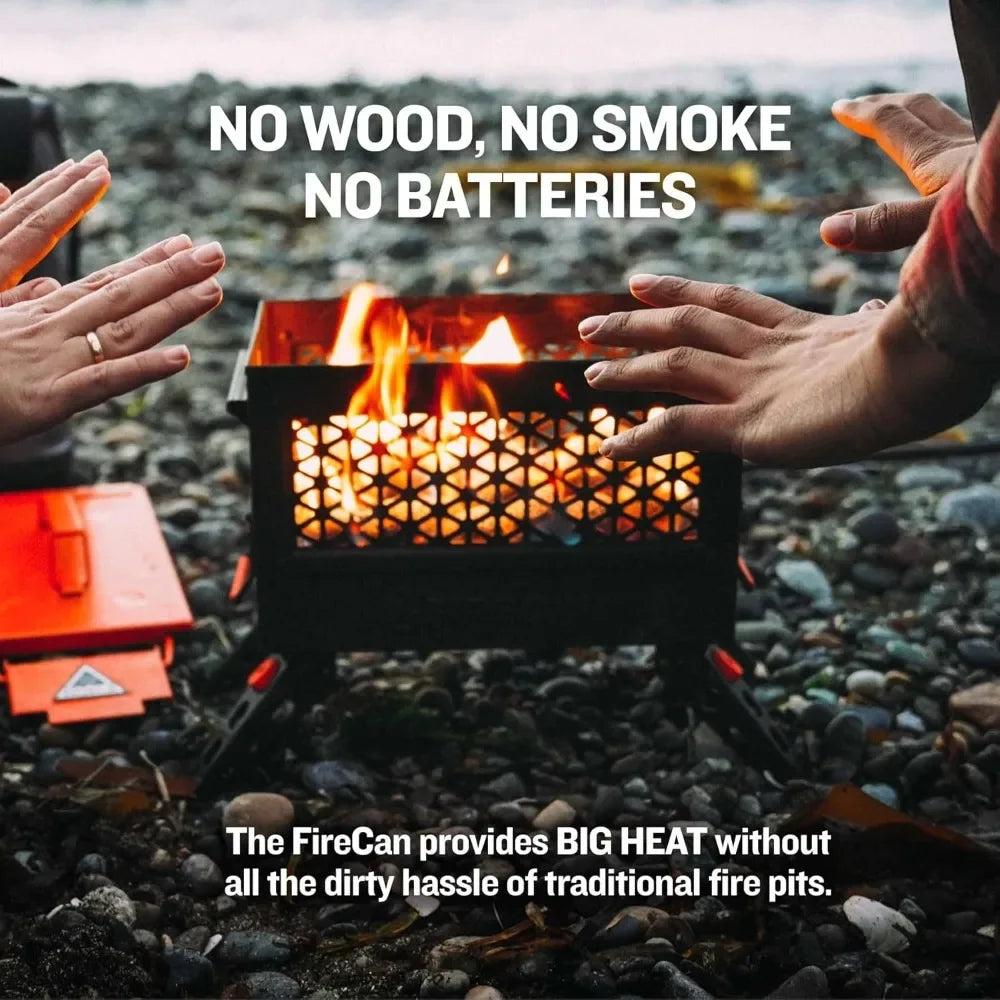 Portable Propane Fire Pit Iniki Fire Can with Hose and Adjustable Regulator