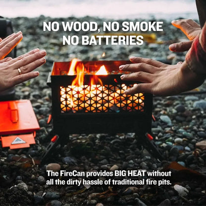 Portable Propane Fire Pit Iniki Fire Can with Hose and Adjustable Regulator