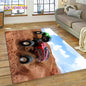 Monster Truck Monster Jam Cartoon Rug Carpet