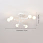6-pack White Ceiling LED Ceiling Light, Modern Living Room