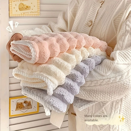 2pcs Luxury Bath Towels - Super Absorbent Coral Flock