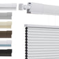 No Tools No Drill Top-Down Bottom Up Honeycomb Blinds for Windows, 1" Cell Fabric Cordless