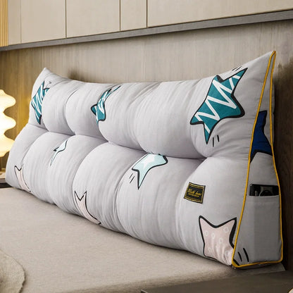Removable Large Bed Backrest Cushion Ergonomic Triangular