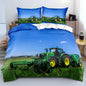 3D Printing Tractor Bedding Set Boys Tractors Duvet Cover Set with Pillowcase