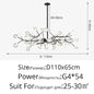 Branch Shape Firefly Ceiling Chandelier for House Baby Kid  Living Room Bedroom Decor G4 Led Lighting Indoor Hanging Lamp