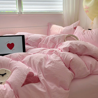 Bedding Set Adults Kids Twin Full Queen Size Soft Bed Flat Sheet Pillowcases
