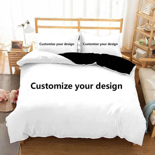 New Custom Bedding Set Customized 3D Printed Duvet Cover Sets with Pillowcase