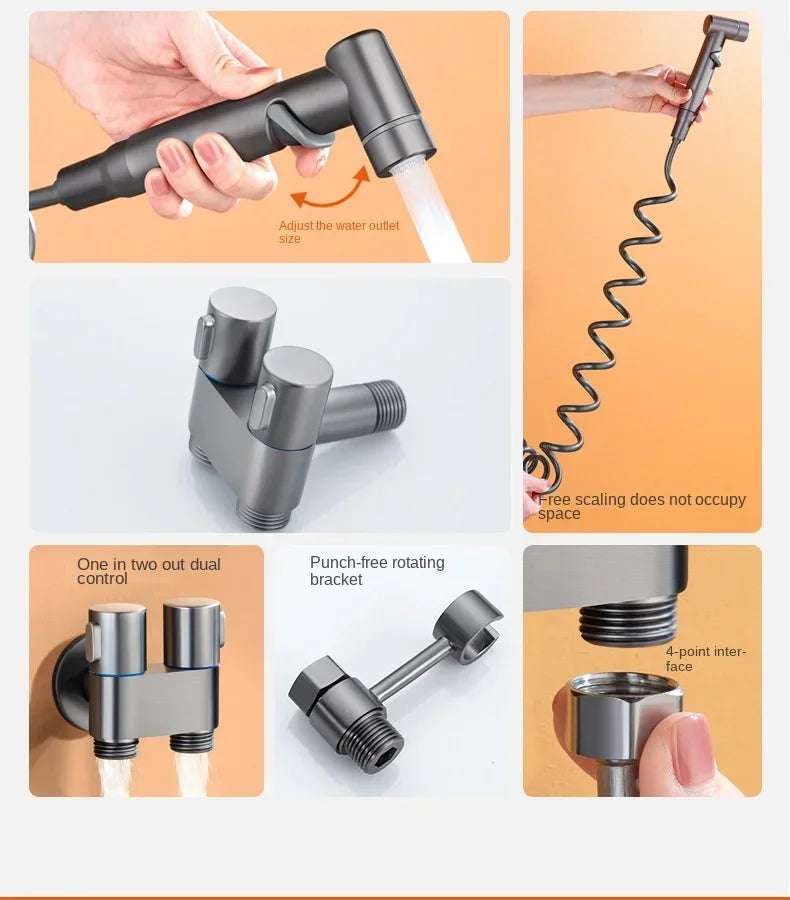Bidet toilet sprayer set spray water bathroom handheld bidet sprayer