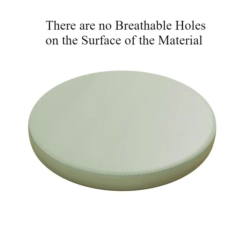 Premium Memory Foam Round Cushion PU Leather