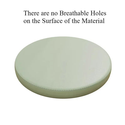 Premium Memory Foam Round Cushion PU Leather