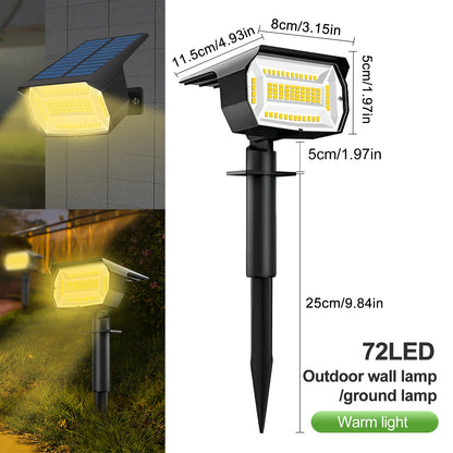 LED Solar Landscape Lights Outdoor Waterproof W / 3 Modes for Yard Lawn Walkway
