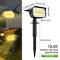 LED Solar Landscape Lights Outdoor Waterproof W / 3 Modes for Yard Lawn Walkway