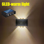 LEDs Solar Wall Lamp Yard Street Decor Up and Down Luminous Lighting Garden Landscape Lamp