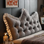 Princess Style Fabric Bedroom Cushion Skin Friendly Crystal Velvet