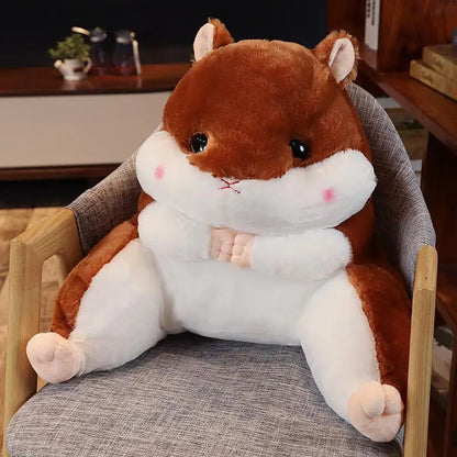 Cute Hamster Backrest Car Office Seat Cushion