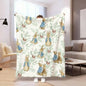 Peter Rabbit Cartoon Throw Blanket, Soft Cozy