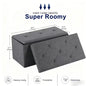 Heavy Duty Folding Storage Ottoman Bench