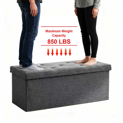 [Multi-Purpose Ottoman Bench] W/Folding Storage