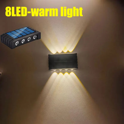 LEDs Solar Wall Lamp Yard Street Decor Up and Down Luminous Lighting Garden Landscape Lamp