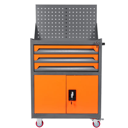 Industrial Steel Tool Cabinet W / Wheels Multi-Drawer
