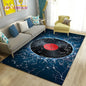 3D Classical Music Vintage Vinyl Record Area Rug, Carpet Rug for Living Room