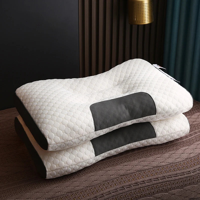 2PCS Pillow Knitted Neck Pillow for Side, Back and Prone Sleeping