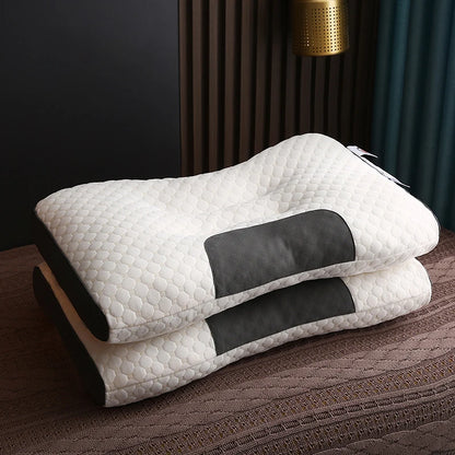 2PCS Pillow Knitted Neck Pillow for Side, Back and Prone Sleeping