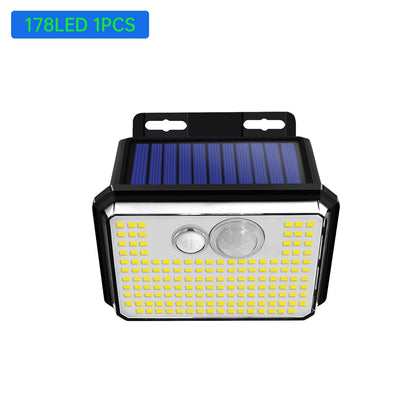 Waterproof Solar Outdoor Super Bright 148 LEDs Motion Sensor Wall Lights Security Lamp 3 Modes