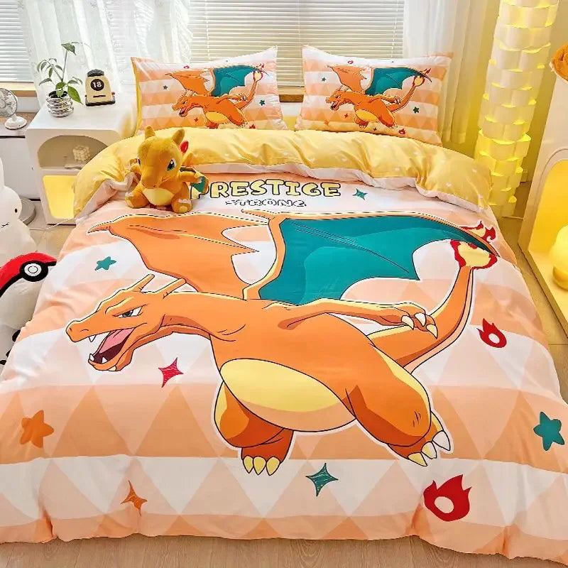 Pokémon Series Eevee Dragon 100% Cotton 4-piece set
