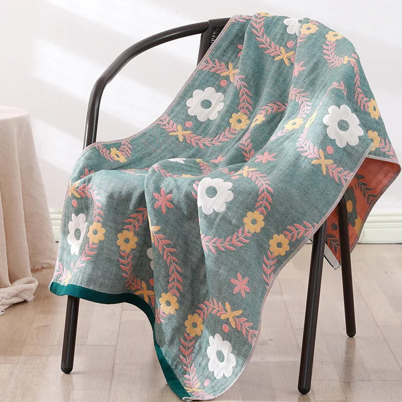 Cotton Gauze Bath Towel Set for Women, Bathroom