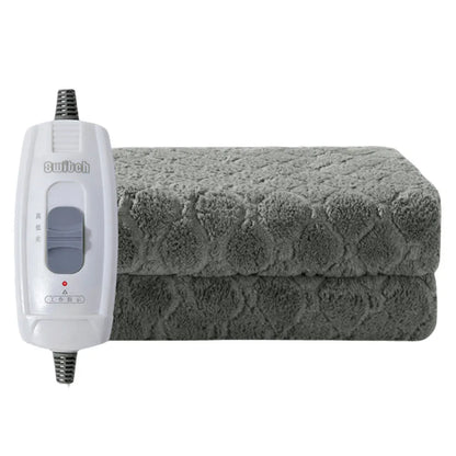 Plush Electric Blanket Double Single Velvet Intelligent Blanket Portable Grey