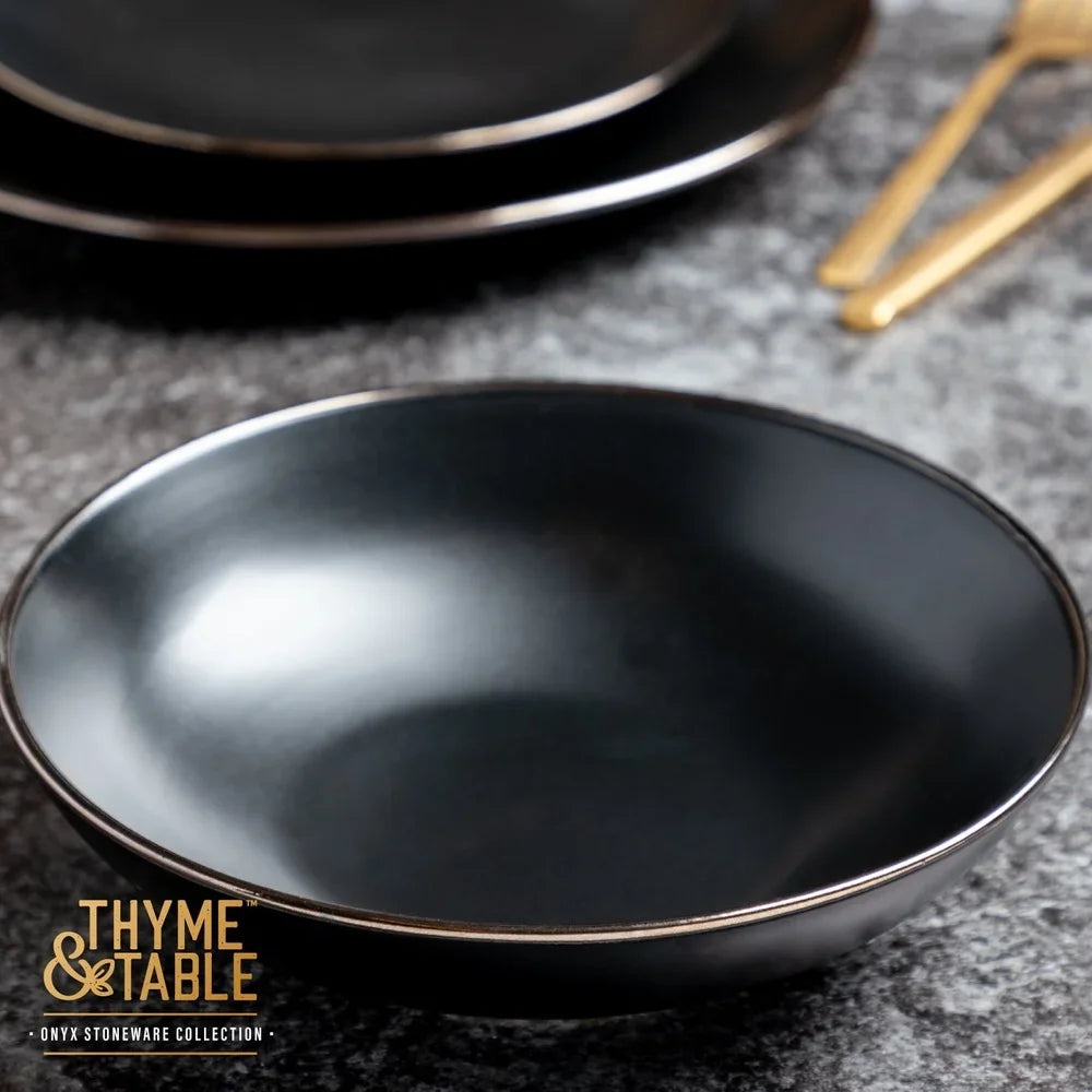 Stoneware Bowl Microwave Dishwasher Safe Durable Ceramic