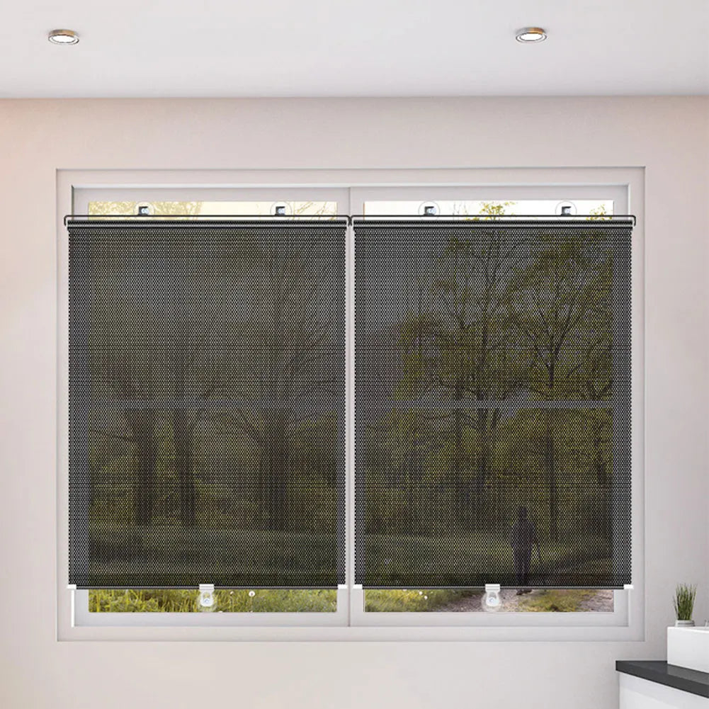 Universal Roller Blinds Nail-free Suction Cup Sunshade Easy to Install