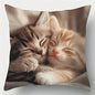 1/4pcs Cute Kitten Pattern Pillowcases