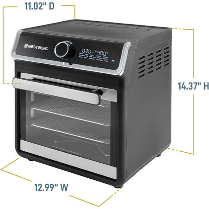 15-Quart Air Fryer Oven with Digital Controls and Easy-View Door