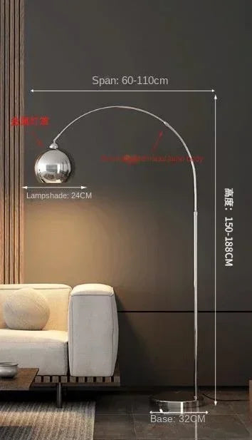 Danish Designer Fishing Floor Lamp Italian Light Luxury Living Room