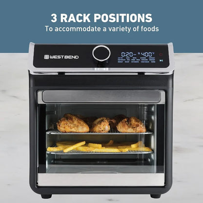 15-Quart Air Fryer Oven with Digital Controls and Easy-View Door