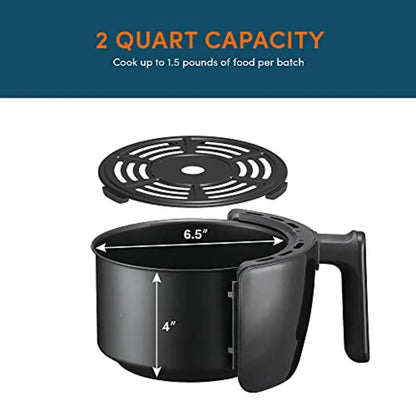 EAF2612D Personal 2.1Qt Compact Space Saving Programmable Hot Air Fryer