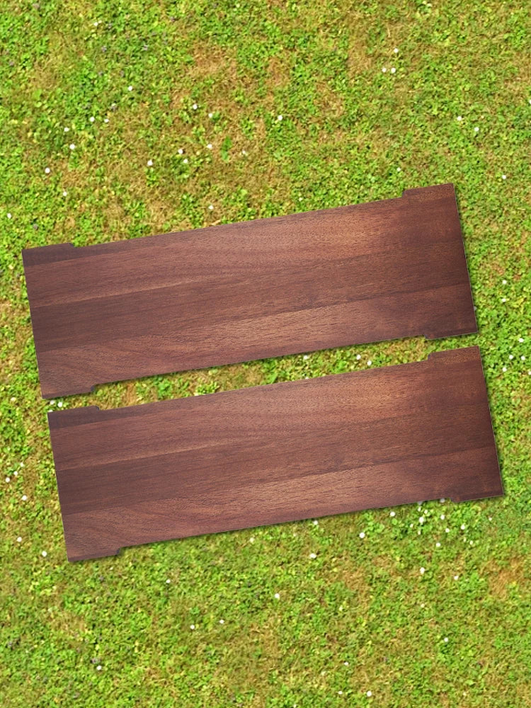 2Pcs Camping IGT Table Board Wooden BBQ Picnic Table Plate Multifunctional IGT Table Extension Board for Outdoor Camping